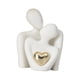 thumbnail image 2 of Mini estatua de pareja escultura abstracta decoración del hogar escultura de pareja de cerámica para el día de San Valentín sala de estar cumpleaños a Blanco, 2 of 5