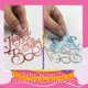 thumbnail image 3 of Espejo acrílico con diseño de feliz cumpleaños RASSLISA para decoración de tartas, 40 unidades, 3 of 7