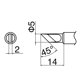 thumbnail image 5 of Punta de soldadura Hakko 5,0 mm x 14 mm tipo cuchilla, 5 of 5