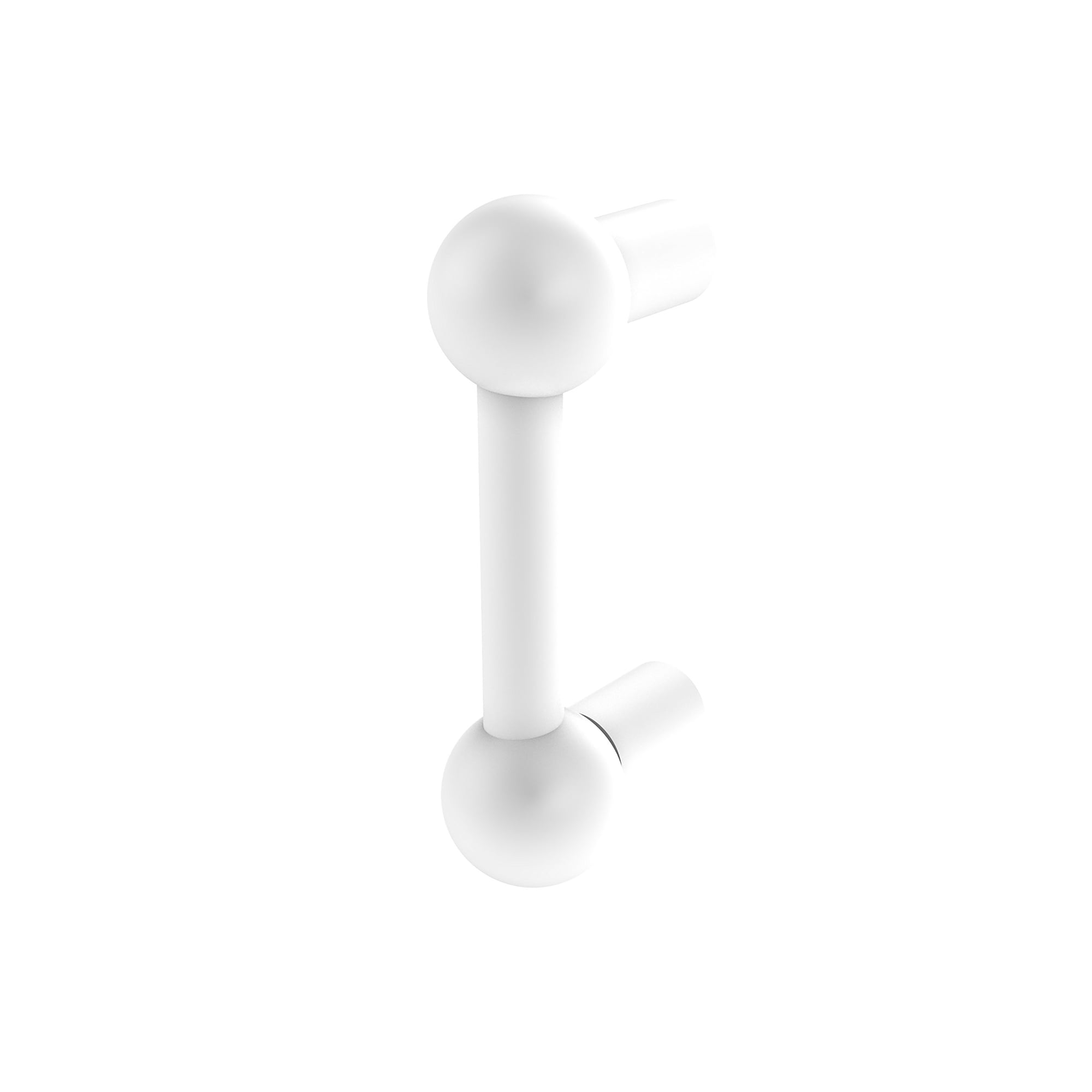 Cabinet Pull Allied Brass B-20, Blanco Mate, 7,62 Cm