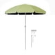 thumbnail image 2 of Sombrilla pequeña para patio, sombrilla de jardín, 1,7 m con varillas resistentes, toldo portátil premium para picnic al aire libre, para parques y verde, 2 of 5