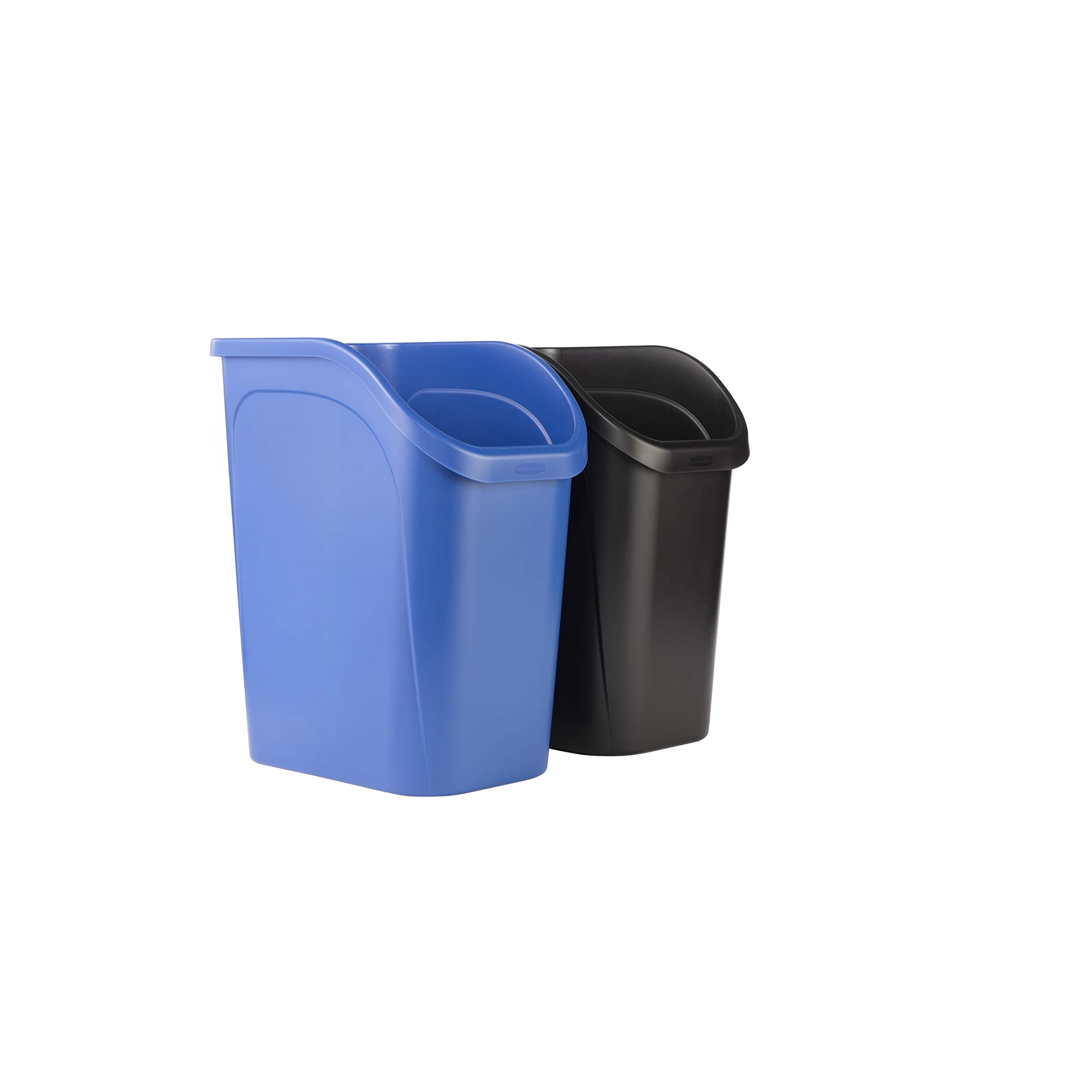 Bote De Basura Rubbermaid Undercounter, 9,4 L, Paquete De 2, Azul/negro