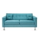 thumbnail image 1 of Sofa New Retro 3c Felpa 12 Turquesa, 1 of 6