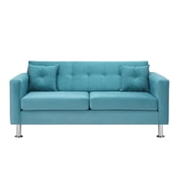 Bodevir - Sofa New Retro 3C Felpa 12 Turquesa