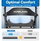 thumbnail image 4 of Rollator Walker HOMLAND Bariatric, 500 libras, con asiento y bolsa de almacenamiento, 4 of 8