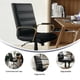 thumbnail image 4 of Silla de escritorio Flash Furniture Whitney con respaldo medio, cuero negro, 4 of 9
