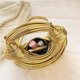 thumbnail image 4 of Bolso de hombro tejido Bettimorn PU dorado, 4 of 8