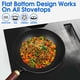 thumbnail image 4 of Wok Souped Up Recipes, acero al carbono, 26 cm, con tapa para estufas, 4 of 6
