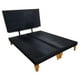 thumbnail image 2 of Cama Europea Dos Plazas Lino Negro, 2 of 3