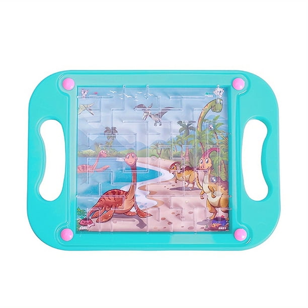 Kids Cartoon Tablet Labyrinth, Large Track Labyrinth Balanced Roller Balls, Pattern Palm Games, Educational Toys For Kindergarten Gifts