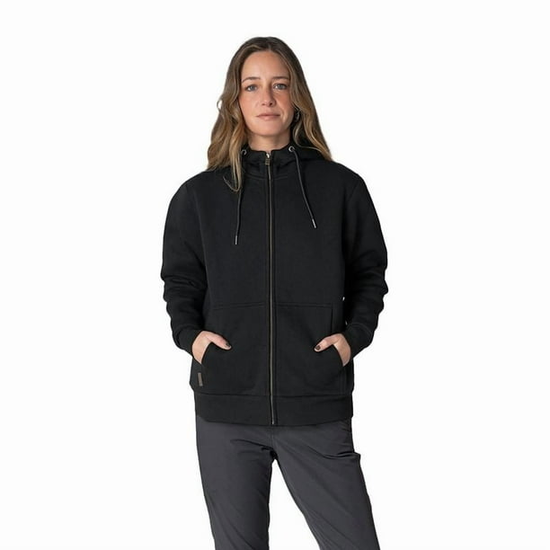 Polerón de Mujer Puelo Con Capucha Y Cierre Ykk® Interior Sherpa