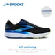 thumbnail image 2 of Zapatillas de correr Brooks Ghost 16 para hombre, color negro/azul, 11 Med, 2 of 6