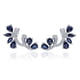 thumbnail image 1 of Women Wind Flower Stud Earrings Female High End Design Zircon Jewelry Gift, 1 of 2