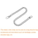 thumbnail image 3 of Correa de Cadena Plana de Hierro Uxcell, 16" Cadenas de Bolsos Correas de Reemplazo DIY, Plata, 3 of 6