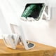 thumbnail image 2 of Soporte para teléfono en la ducha, soporte de pared extraíble para teléfono móvil, soporte ajustable para tableta Soporte para teléfono móvil-Blanco, 2 of 11