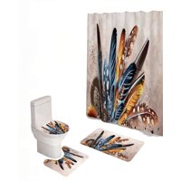 Genérico - Set De 4 Piezas Para Baño Con Estampado 24