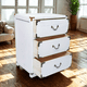 thumbnail image 5 of Velador Dormitorio Lupe 3 Cajones Blanco Rustico, 5 of 6