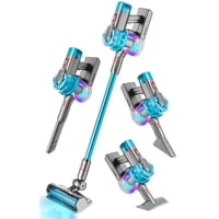 Aspirador De Juguete Blaxtem 4 En 1 Para Niños, Eléctrico, Cian, De 3 A 6 Años O Más