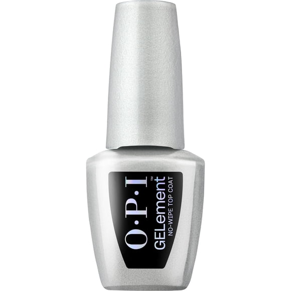 Esmalte de uñas OPI GElement No-Wipe Top Coat, fórmula vegana de 9 ml