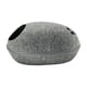 thumbnail image 5 of Cama de fieltro premium para , cueva desmontable con cremallera, cama para mascotas, cama para mascotas, escondite semicerrado, casa , GRIS, 5 of 5