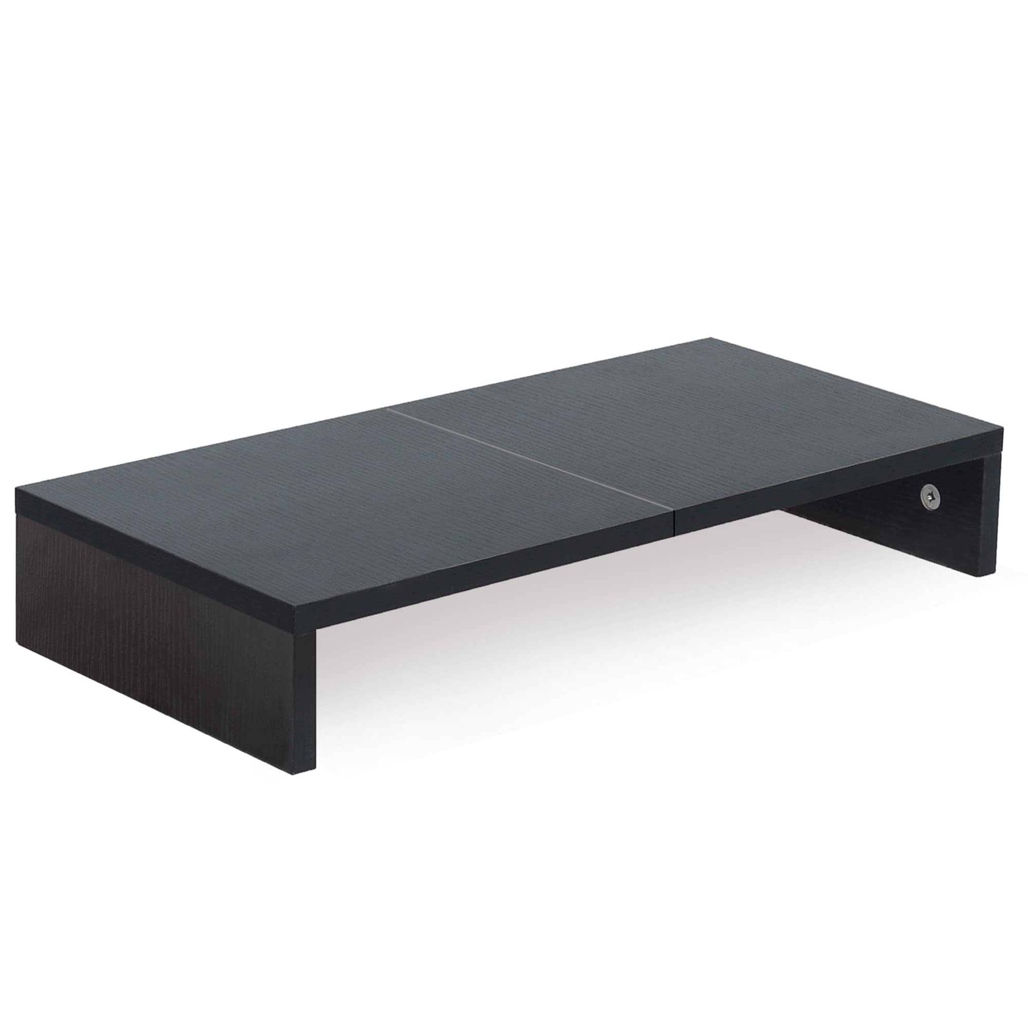 Teamix - Soporte Para Monitor De Madera Negro De 20 Pulgadas