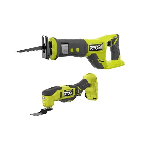 Kit combinado inalámbrico de 2 herramientas Ryobi 18V: multiherramienta y sierra sable