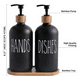 thumbnail image 3 of Set 2 Dispensadores De Jabon Vidrio Con Bandeja De Bambu, 3 of 3