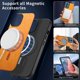 thumbnail image 3 of Magnetic Slim Case for Motorola Moto G Play 2024 4G with Camera Guard & Anti-Scratch Back Yellow, 3 of 6
