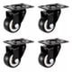 thumbnail image 1 of Pack 4 Ruedas Giratorias Sin Freno 2 pulg negro, 1 of 4