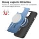 thumbnail image 5 of Magnetic Slim Case for Xiaomi Poco X6 Pro 5G with Camera Guard & Anti-Scratch Back Blue, 5 of 6