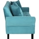 thumbnail image 3 of Sofa Lua 3c Felpa 20 Turquesa, 3 of 4