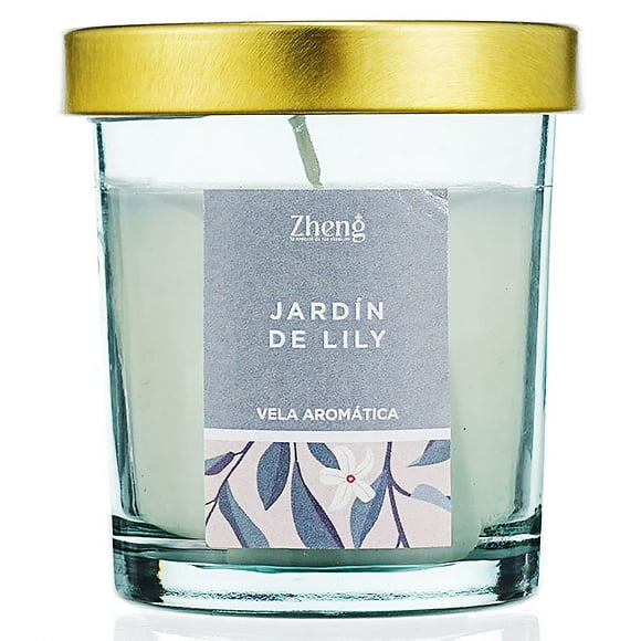 Vela aromática ZHENG serie Jardí 88 g, fragancia jardín de Lily