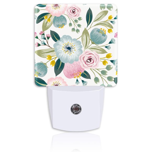 Lámpara Neidius Flores de Primavera Rosa y Verde