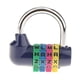 thumbnail image 1 of Combinación de letras de 4 dígitos con candado Equipaje de viaje Maleta Cerradura Azul, 1 of 3