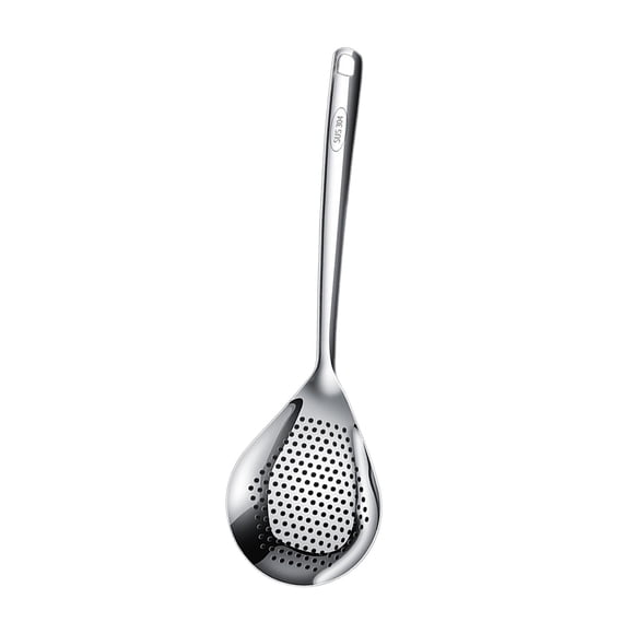 Cuchara Ranurada Para Espumadera De Acero Inoxidable 304, Duradera Para Freír, Hornear, Sacar Cuchara Grande