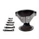 thumbnail image 4 of Portavasos Universal para coche con decoración de diamantes de imitación, soporte para teléfono, abrazadera de montaje de botella de salida de aire Blanco, 4 of 4