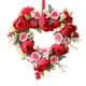 thumbnail image 3 of Corona De Corazón De San Valentín Con Flores Artificiales Para Bodas, Dormitorios Y Casas De Campo., 3 of 5