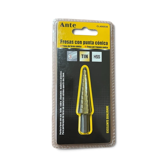 Fresa Broca Cónica De Acero Rápido 3-12mm Escalonada Premium