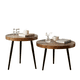 thumbnail image 1 of Juego Mesa De Centro Lateral Living Redonda Madera #2, 1 of 3