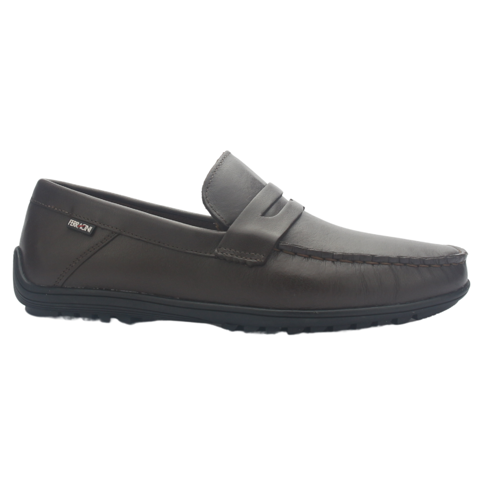 Mocasin De Hombre Café Casual Ferracini 5158 Neo