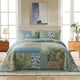 thumbnail image 1 of Cubrecama NEWLAKE King de algodón con patchwork, juego de colcha verde, 1 of 9