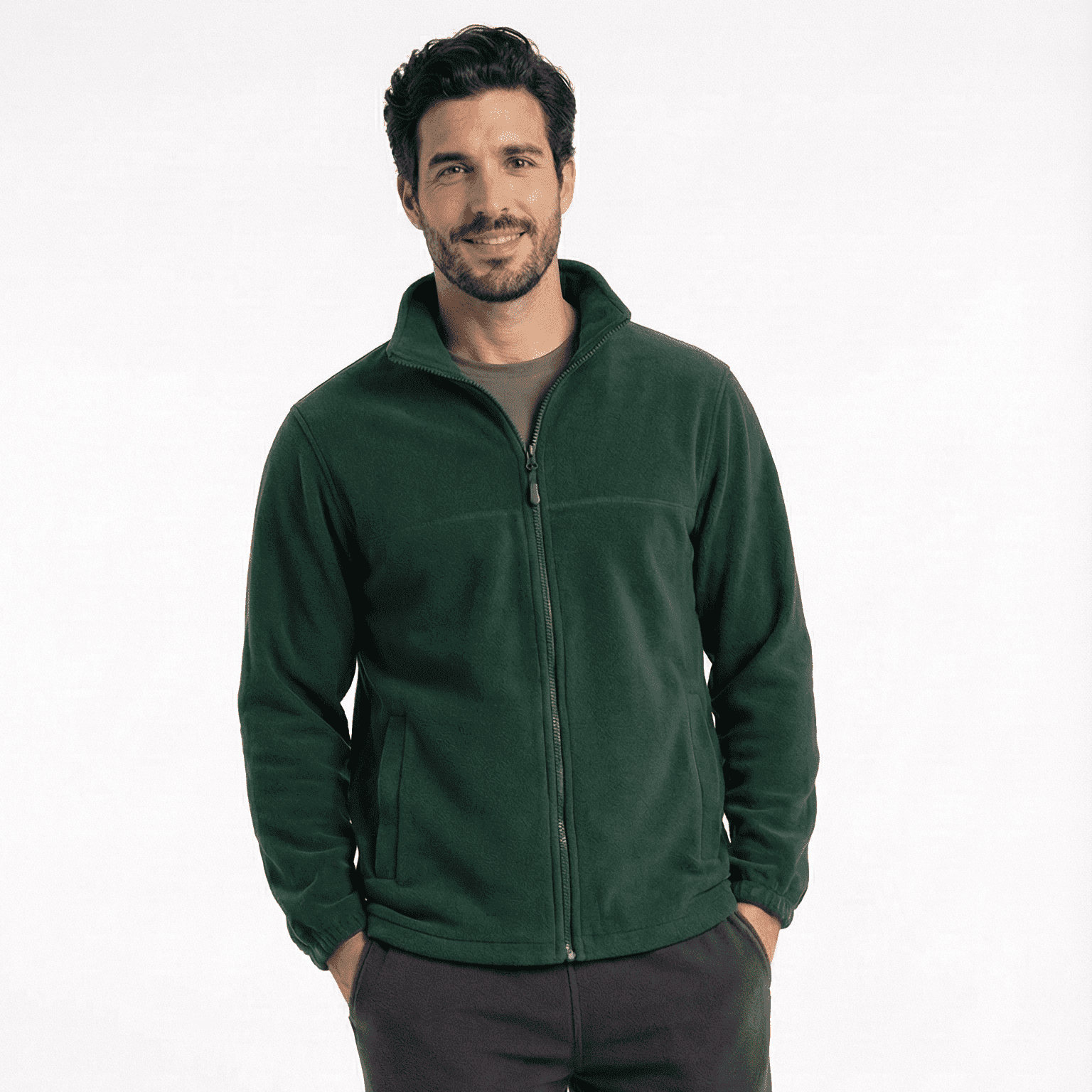 T-world - Micropolar Térmico Hombre Practical Line Trabajo Invierno - Verde Pino Talla L