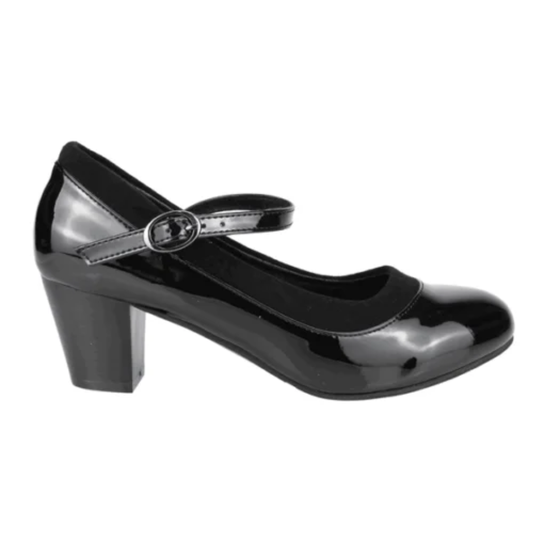 Zapatos Formales New Walk Negro Charol | Fc1412-90Ch - Talla 37
