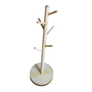 Bothyi - Casa De Muñecas Miniatura Perchero Abrigo Vestido Ropa Organizador Madera Color