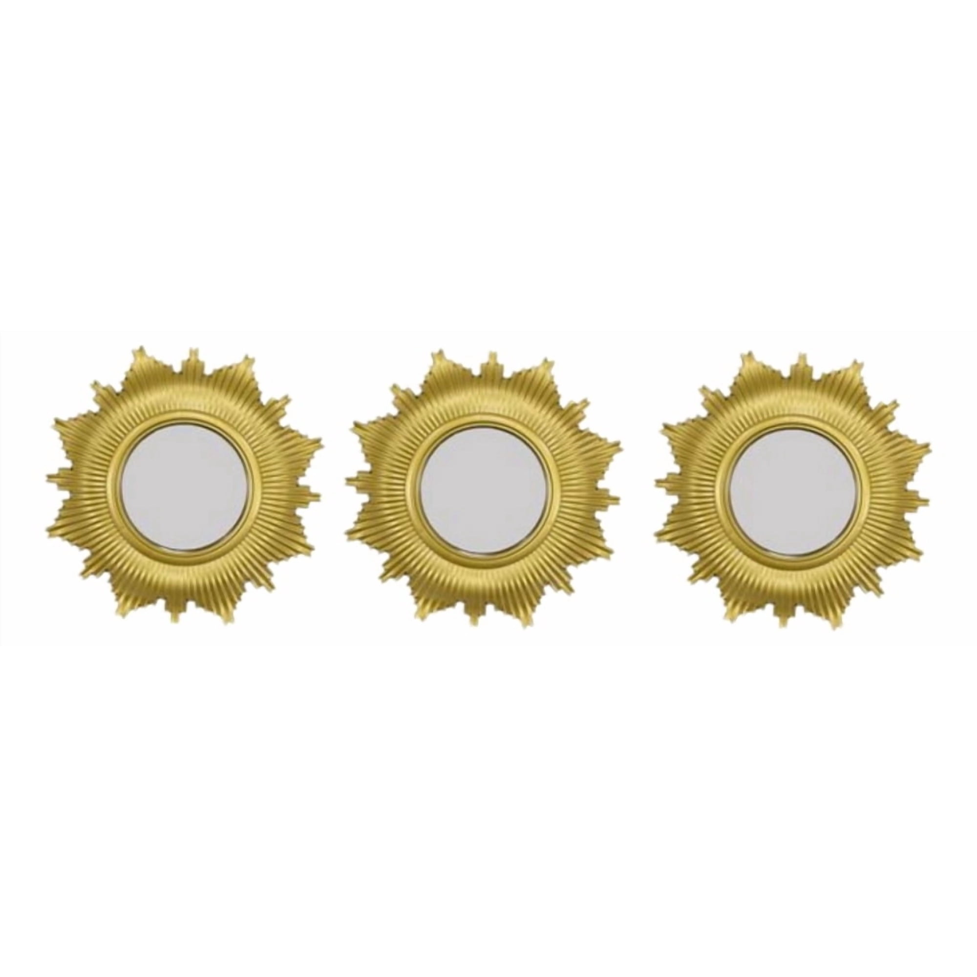 Genérico - Set 3 Espejo Decorativo Pared Inspiración Solar Adorno Jhn