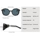 thumbnail image 4 of Vintage Steampunk Style Mirrored Eyeglasses with Leather Frame - Make a Fashion Statement!, 4 of 4