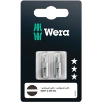 Wera - Set 2 Puntas Planas 0.6 Y 0.8 X 25 Mm