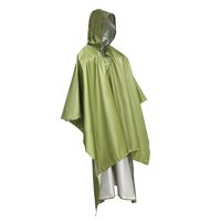 Magideal - Poncho De Lluvia Con Capucha Y Capa De Lluvia Capa De Lluvia Chaqueta Protectora Reutilizable Chubasquero Ligero Para Adultos Hombres Mujeres Unisex A Verde