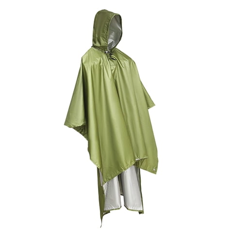 Magideal - Poncho De Lluvia Con Capucha Y Capa De Lluvia Capa De Lluvia Chaqueta Protectora Reutilizable Chubasquero Ligero Para Adultos Hombres Mujeres Unisex A Verde