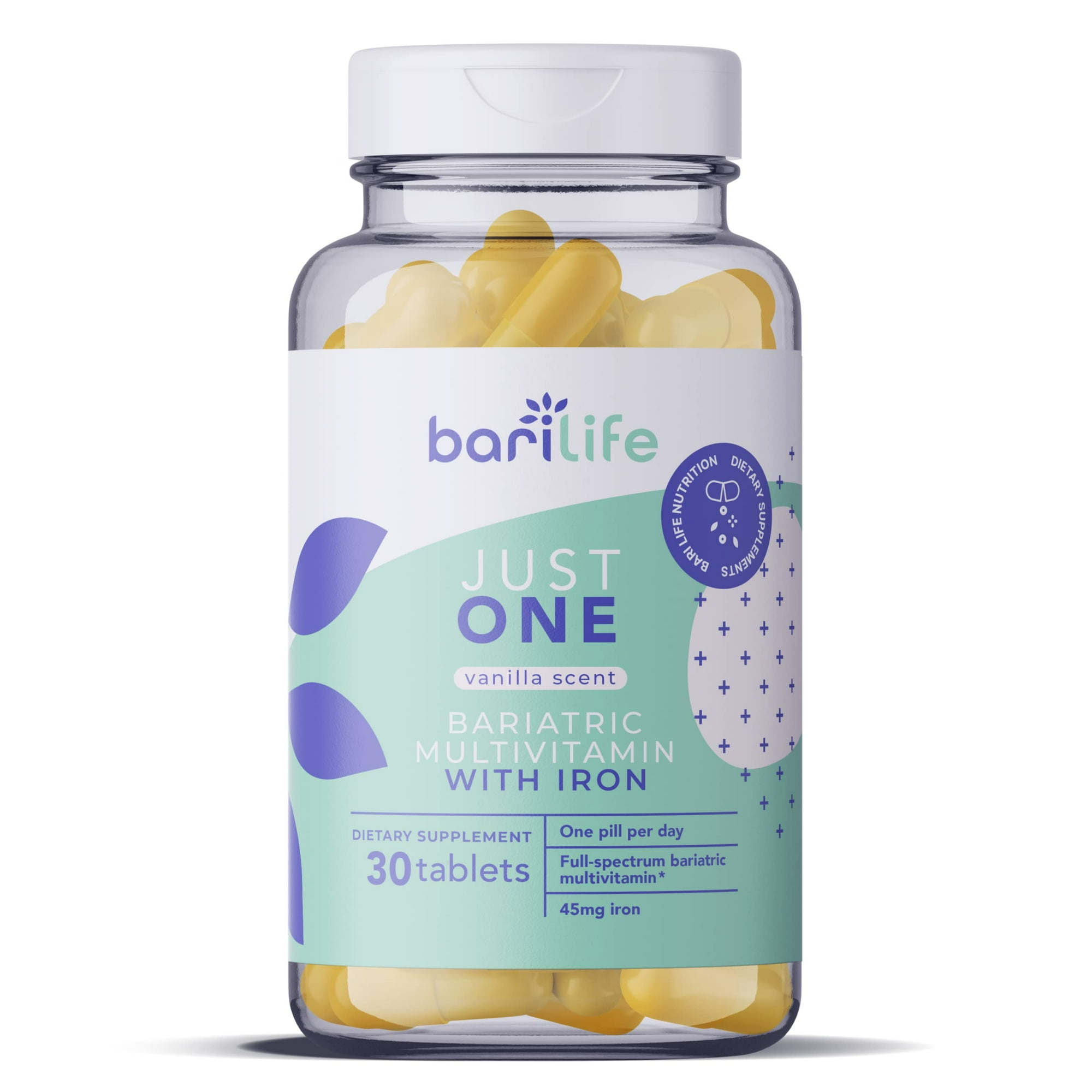 Multivitamínico bariátrico Bari Life Just One con hierro (30 cápsulas